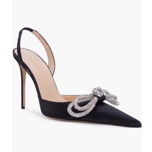 Mach & Mach Double Bow Toe Slingback Pump